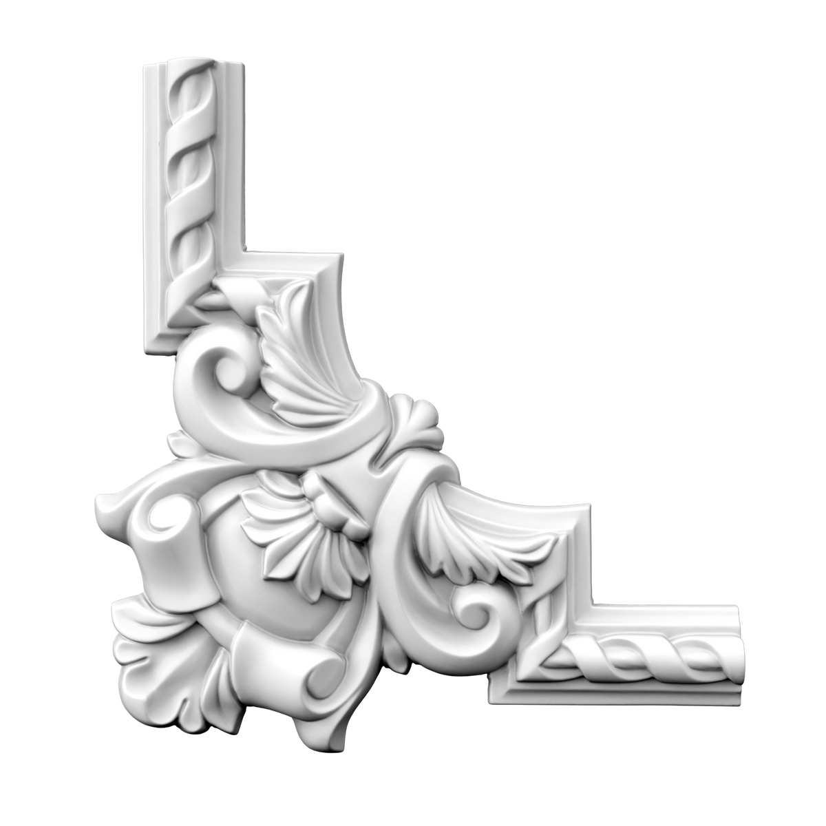 Угловой элемент молдинга полиуретановый Gaudi Decor CF 607B