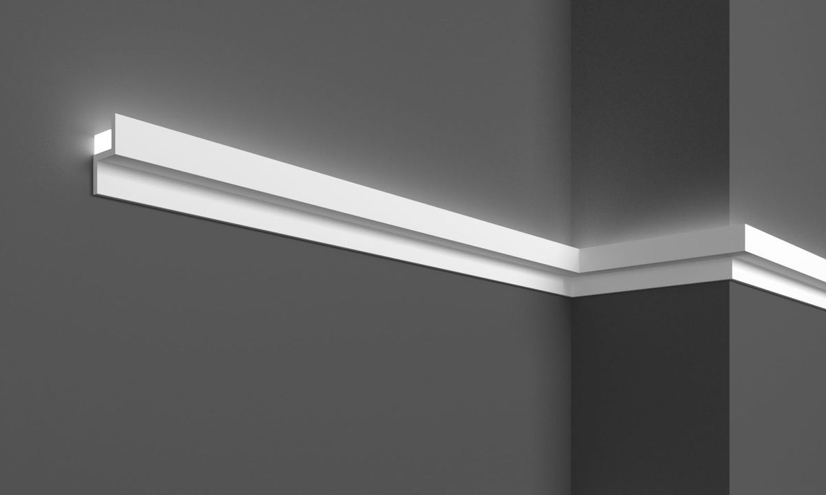 Молдинг полімерний для LED освітлення Grand Decor KH 902