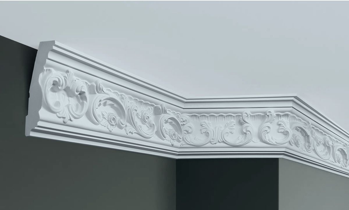 Карниз поліуретановий з орнаментом Gaudi Decor C 124
