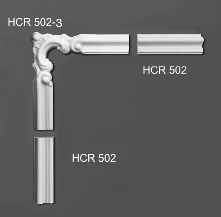 Кутовий елемент поліуретановий Grand Decor HCR 502-3