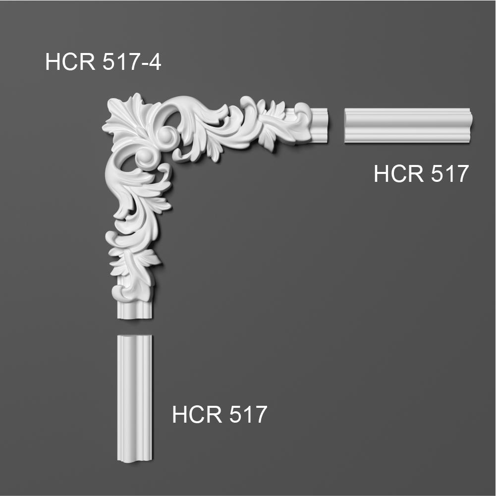 Кутовий елемент поліуретановий Grand Decor HCR 517-4
