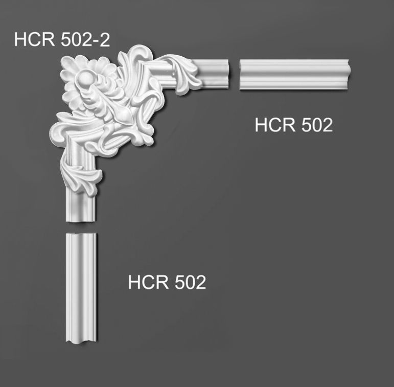 Угловой элемент полиуретановый Grand Decor HCR 502-2