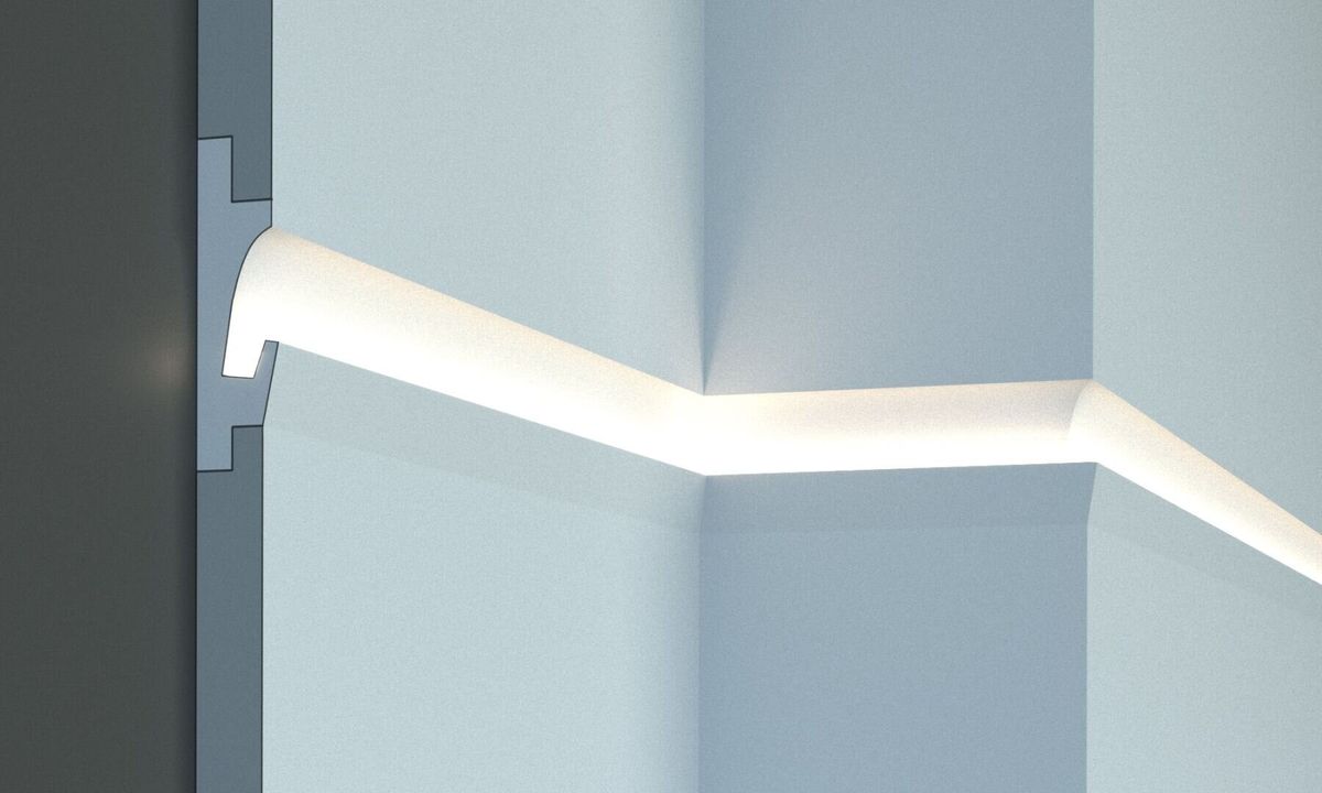 Карниз для LED освітлення серія D Tesori KD 401