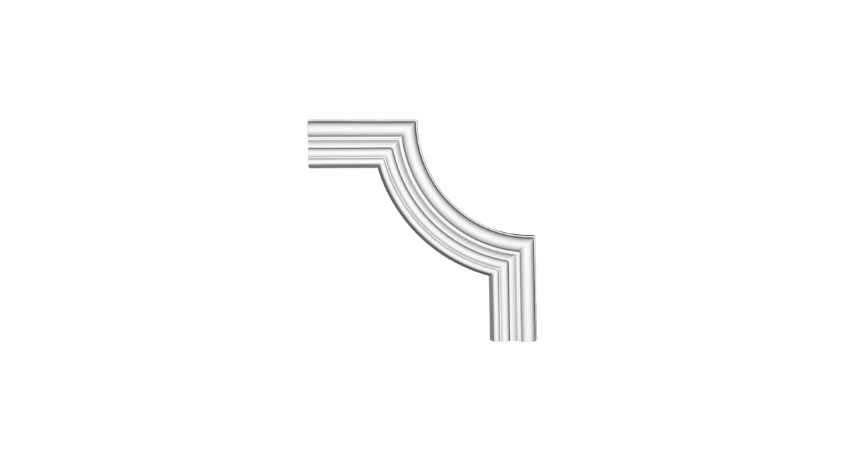 Угловой элемент молдинга полиуретановый Gaudi Decor CF 518А