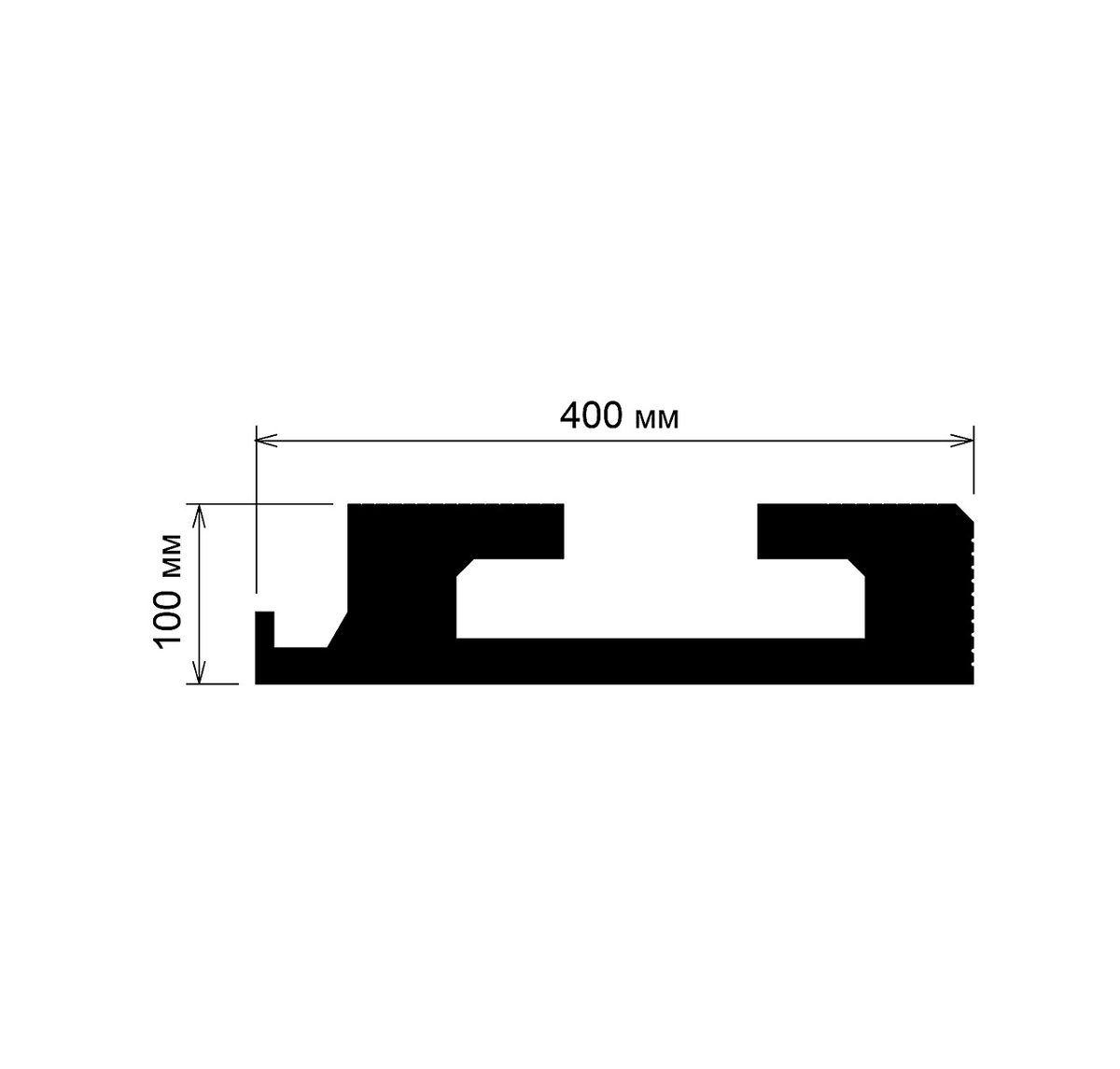 Карниз для LED освітлення серія D Tesori KD 411