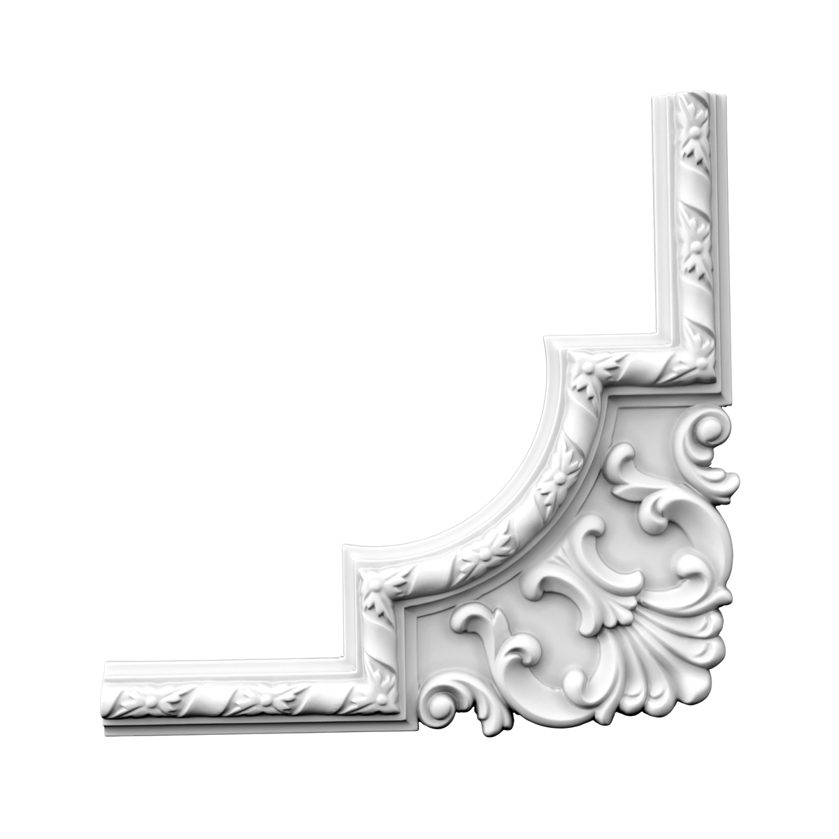 Кутовий елемент молдинга поліуретановий Gaudi Decor CF 3010C