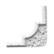 Угловой элемент молдинга полиуретановый Gaudi Decor CF 3010C