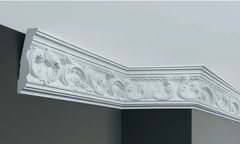 Карниз полиуретановый с орнаментом Gaudi Decor C 124 Flexi